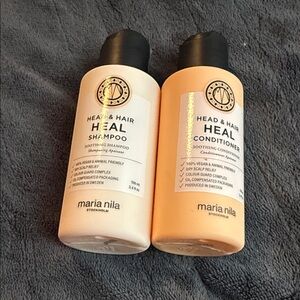 Maria Nila Head & Hair Heal Shampoo and Conditioner Set - Cream